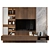 Modern TV Wall Unit 105 3D model small image 1