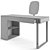 Elegance Redefined: Fendi Casa Icon Desk 3D model small image 1