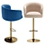 Sleek BAR CHAIR AIRT by Cazarina Interiors 3D model small image 4