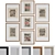 Title: Modern Graphic Picture Frame Set 3D model small image 1