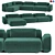 Modern Elegance: Rove Concepts Boden Sofa 3D model small image 1