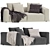 Modern Nils Corner Sofa by Linea 3D model small image 1