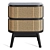 Laora Bedside Table: Stylish Rattan Design 3D model small image 2