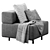 Modern Block Party Armchair 3D model small image 2