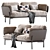 Cloud 2 Seater Sofa 3D model small image 1