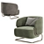 Elegant Comfort: Marabu Armchair 3D model small image 4