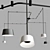 Sleek Pendant Light: TUBE By Vibia 3D model small image 3