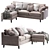 Elegant Beverly Sofa 2013 3D model small image 2