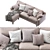 Elegant Beverly Sofa 2013 3D model small image 6