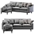 Elegant Beverly Sofa 2013 3D model small image 7