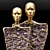 Elegant Couple Sculpture for Home Decor 3D model small image 3