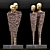 Elegant Couple Sculpture for Home Decor 3D model small image 4