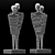 Elegant Couple Sculpture for Home Decor 3D model small image 5