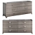Modern Low Chest of Drawers - Camelgroup Maia Silver 3D model small image 1