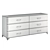 Modern Low Chest of Drawers - Camelgroup Maia Silver 3D model small image 2