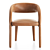 Hawkins Butterscotch Leather Dining Chair 3D model small image 2