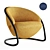 Contemporary Elegance: Freedom Lounge Chair 3D model small image 1