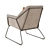 Beige Fabric Lounge Chair: Concord 3D model small image 4