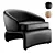Luxury HALLEY Armchair: Minotti Design 3D model small image 8