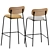 Menu Co Upholstered Bar Stools - Set of 2 3D model small image 6