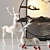 Lucky Reindeer Decorative Set 3D model small image 3