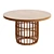 Boho Chic Rattan Oval Dining Table 3D model small image 1