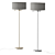 Elegant Fleur Floor Lamp 3D model small image 1