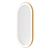 Gilded Glow: Brass Mirror Capsule with Front Lighting 3D model small image 1