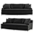 Elegant Liaigre Don Juan Sofa 3D model small image 1