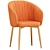 Elegant Garda Brown Velvet Chair 3D model small image 1