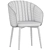 Elegant Garda Brown Velvet Chair 3D model small image 5