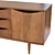 Stylish Fresno Sideboard in Natural Oak 3D model small image 3