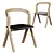 Modern Diverge Chair: Sleek Design 3D model small image 3