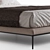 B&B Italia Atoll Bed: Versatile Design with Removable Cushions & Blanket 3D model small image 3