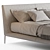 B&B Italia Atoll Bed: Versatile Design with Removable Cushions & Blanket 3D model small image 6