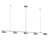 Modern Five-Light Linear Chandelier 3D model small image 2