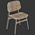 Fredericia Soborg Wood Chair 3D model small image 5