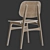 Fredericia Soborg Wood Chair 3D model small image 6