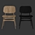 Fredericia Soborg Wood Chair 3D model small image 7