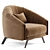 SADDLE Armchair: Modern Comfort for Your Home 3D model small image 1