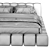 Saba Pixel: Versatile Modern Bed 3D model small image 4