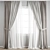 Premium Polygonal Curtain Model 3D model small image 1