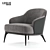 Modern Minotti Leslie Armchair 3D model small image 1