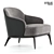 Modern Minotti Leslie Armchair 3D model small image 3