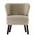 Zara Home Terry Armchair 3D model small image 3