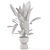 Rustic Concrete Pot Indoor Plants 3D model small image 7