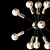 Elegant Glass Pendant Chandelier 3D model small image 3