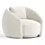 Contemporary Moroso PACIFIC Armchair 3D model small image 1