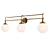 Beverly Hills 3 Light Vanity: Elegant Illumination for Your Bathroom 3D model small image 1