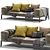 Slifesteel Sectional Sofa: Modern, Stylish, and Comfortable 3D model small image 2